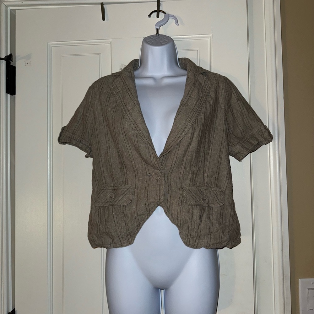 Willi Smith Short Sleeve Blazer